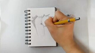 Julia Ann's Nude Hips Drawing