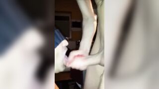 Shecock milking thick and delicious in a mouth