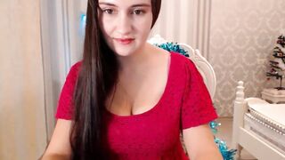Super Sexy Long Haired Polish Striptease and Masturbating