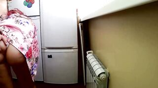 step Mom bent over and took her ass and fucked in anal