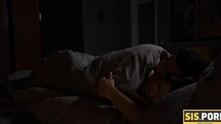 SISPORN. Boy confronted by sweet stepsister who was scared and horny