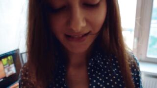 Schoolgirl Caught Watching Porn Gets Load On Face