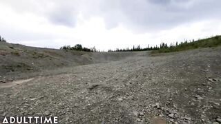 POV Polyamorous Hunnys Tag-Team Husband's Cock Outdoors