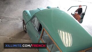 Mature woman with big boobs seduces the mechanic
