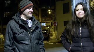 PUBLIC BLOWJOB with an inexperienced young babe!