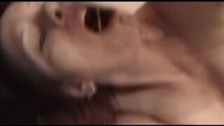 Milf alternates courgette with cock to screw her eager pussy