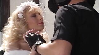 bride fucks her pussy wet with police truncheon