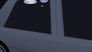 Milf model masturbates in back of limo
