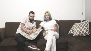 Casting with a Latina couple They fuck deliciously