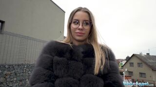 Public Agent – Hot looking MILF in Glasses has a perfect body for a hard quick pov fuck