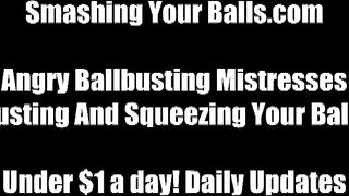 Obey your mistress or get kicked in the balls