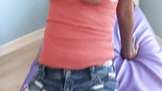 latina teen with chubby tits fucks big dick
