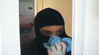 Ebony girl fucked by burglar