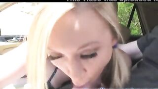 Stranded Hottie Exchanges Ride For Blowjob & Fuck