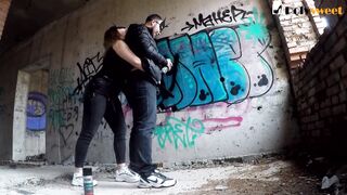 Rimming a guy when he was painting graffiti, and then I fucked him with a strapon
