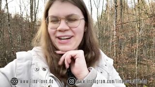 German Teen 18yo first BLOWJOB OUTDOOR
