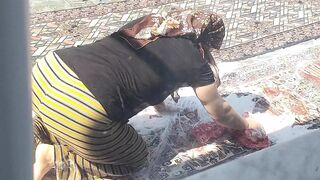 Muslim Hijab Mature Woman Undressing