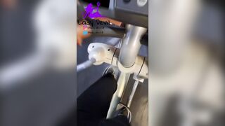My stepmom plays, sucks and masturbates with her toy