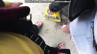 Public sex with a hottie