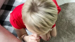 He fucks her in doggy till her toes are curling from orgasm