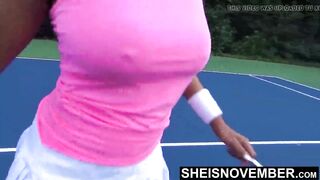 Tiny Ebony Tennis Player Rough Missionary Sex After Lost Gam