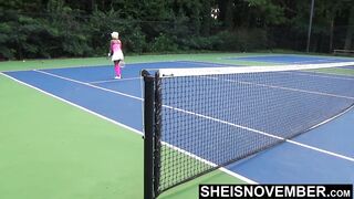 Tiny Ebony Tennis Player Rough Missionary Sex After Lost Gam