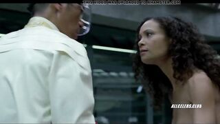 Thandie Newton and Angela Sarafyan in Westworld - s01e07
