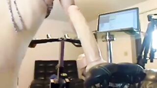 Riding the Exercise Bike, Free Masturbation Porn @ harr0.com