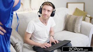 Voluptuous Hungarian Babe Fucked By Her Gamer Step Son - Cathy Heaven