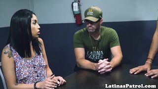 Latina immigrant cocksucking US officer