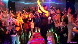 Bunch of women fucking with strippers
