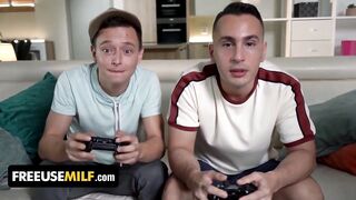 StepSon Invites His Buddy To Free Use His StepMoms Eveline Dellai And Silvia Dellai - FreeUseMilf