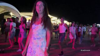 I filmed my shameless wife taking off her panties in public