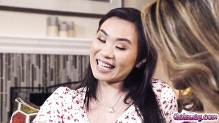 Kimmy Kim sensually trained virgin Clara Trinity in babysitting