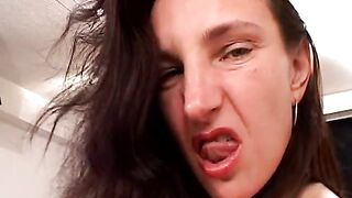 Spectacular slut caresses and masturbates her pussy alone sc