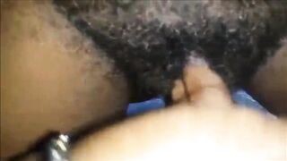 Haitian MILF fingering herself for me