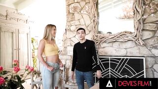 DEVILS FILM - Naughty Babysitter Paige Owens Gets Her Ass Fucked By The Boy She Babysits