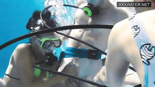 Polina Rucheyok sucks and fucks underwater