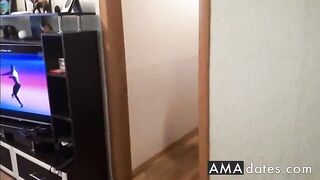 Russian girl masturbates