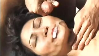 Double penetration in a hot perverted threesome