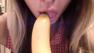 Gina Gerson blowjob banana