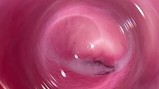 Camera deep inside my creamy pussy