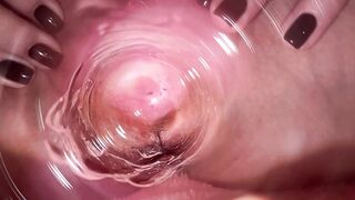Camera deep inside my creamy pussy