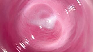 Camera deep inside my creamy pussy