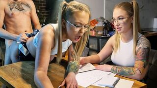 Teacher Fucks Blonde Student Before Exam