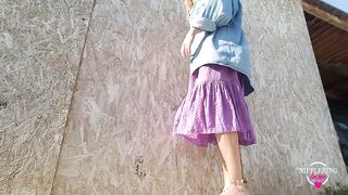 nippleringlover horny milf playing with pierced pussy extreme pierced nipples outdoors