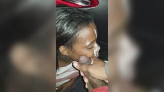 Pulled over to give my wife a facial