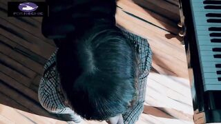 Piano teacher loves to suck her students cock