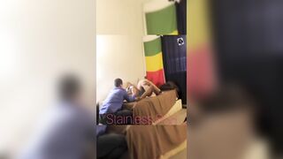 Cuckold Hotwife gets Hubby to watch her fuck Black Bull