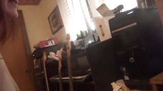 Slave cums quick on cam